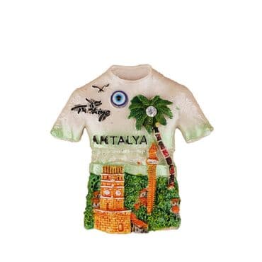 Toptan Antalya Temalı Taşli Ve Sedefli̇ Polyester Magnet - 37