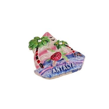 Toptan Antalya Temalı Taşli Ve Sedefli̇ Polyester Magnet - 73