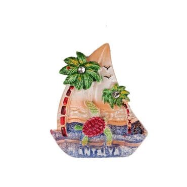 Toptan Antalya Temalı Taşli Ve Sedefli̇ Polyester Magnet - 5