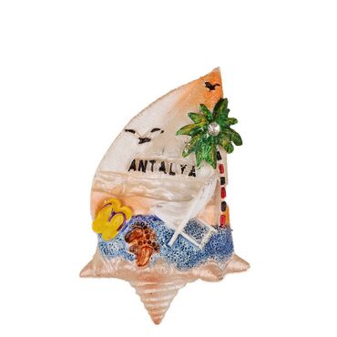 Toptan Antalya Temalı Taşli Ve Sedefli̇ Polyester Magnet - 7