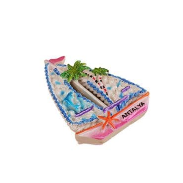 Toptan Antalya Temalı Taşli Ve Sedefli̇ Polyester Magnet - 80