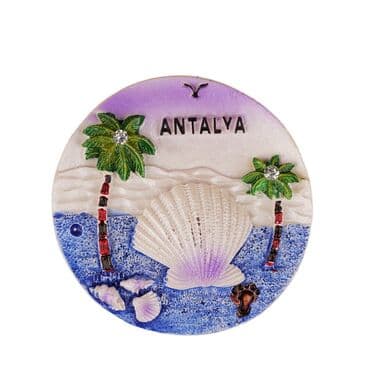 Toptan Antalya Temalı Taşli Ve Sedefli̇ Polyester Magnet - 20