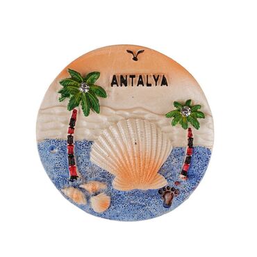 Toptan Antalya Temalı Taşli Ve Sedefli̇ Polyester Magnet - 22