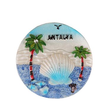Toptan Antalya Temalı Taşli Ve Sedefli̇ Polyester Magnet - 23