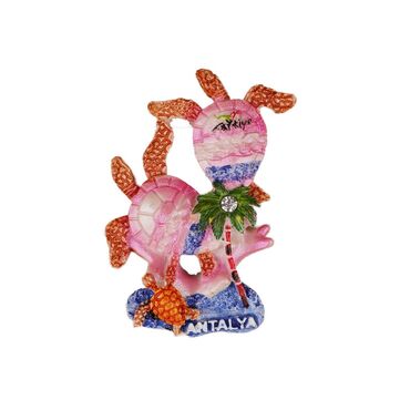 Toptan Antalya Temalı Taşli Ve Sedefli̇ Polyester Magnet - 18