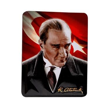 Wholesale Atatürk Themed Embossed PVC Refrigerator Magnet 70x90 mm - 3