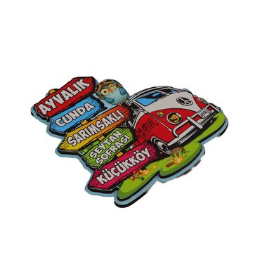 Wholesale Ayvalık Themed 3D Picture Wooden Refrigerator Magnet