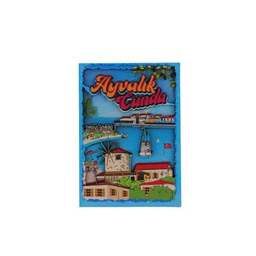 Wholesale Ayvalık Themed 3D Picture Wooden Refrigerator Magnet - 9
