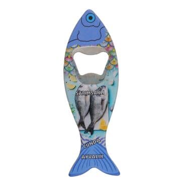 Wholesale Ayvalık Themed Myros UV Fish Bottle Opener 42*130 mm - 6