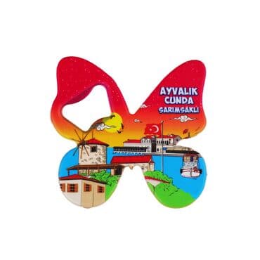 Wholesale Ayvalık Region Themed Myros UV Butterfly Bottle Opener - 2