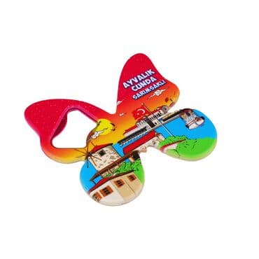 Wholesale Ayvalık Region Themed Myros UV Butterfly Bottle Opener - 6