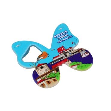 Wholesale Ayvalık Region Themed Myros UV Butterfly Bottle Opener - 7