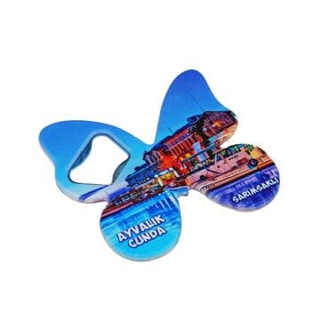 Wholesale Ayvalık Region Themed Myros UV Butterfly Bottle Opener - 8
