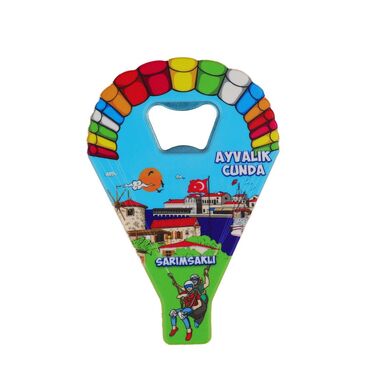 Wholesale Ayvalık Region Themed Myros UV Parachute Bottle Opener - 3