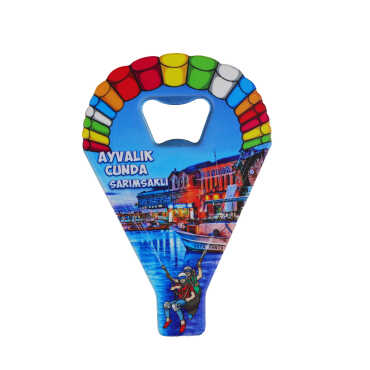 Wholesale Ayvalık Region Themed Myros UV Parachute Bottle Opener - 6
