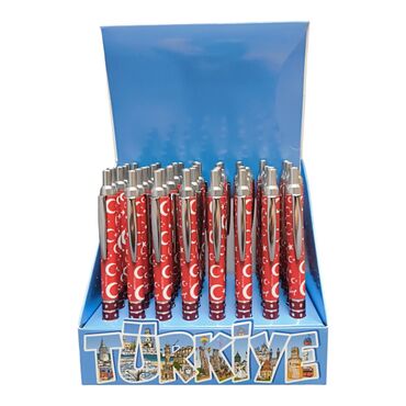 Wholesale Flag Themed Push Button Ballpoint Pen - Standart - 3
