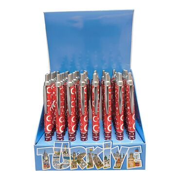 Wholesale Flag Themed Push Button Ballpoint Pen - Standart - 5