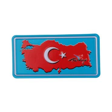 Toptan Bayrak Temalı Kabartma Pvc Magnet 60*120 Mm