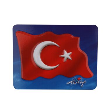 Toptan Bayrak Temalı Kabartma Pvc Magnet 70*90 Mm - Myros