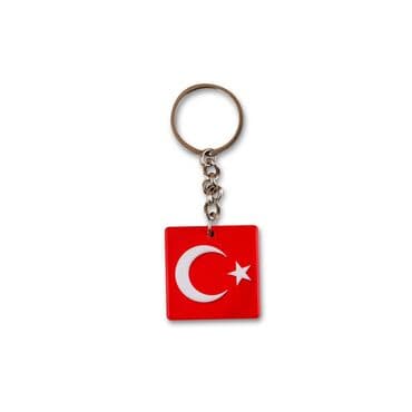 Wholesale Flag Themed Myros UV Round Keychain 40.57x40.57 mm - Standart - 2