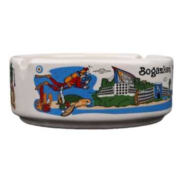 Wholesale Belek Themed Large Ashtray 100x40 mm - 11