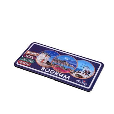 Wholesale Bodrum Themed Embossed PVC Refrigerator Magnet 60x120 mm - 18