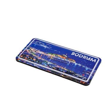 Wholesale Bodrum Themed Embossed PVC Refrigerator Magnet 60x120 mm - 10