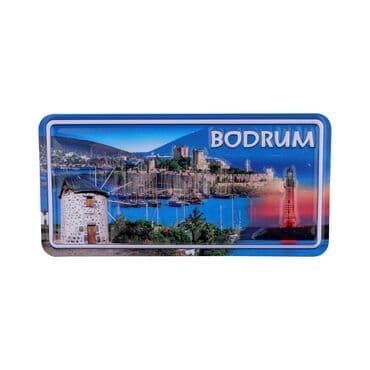 Wholesale Bodrum Themed Embossed PVC Refrigerator Magnet 60x120 mm - 9