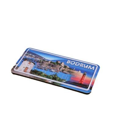 Wholesale Bodrum Themed Embossed PVC Refrigerator Magnet 60x120 mm - 13