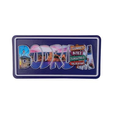 Wholesale Bodrum Themed Embossed PVC Refrigerator Magnet 60x120 mm - 5