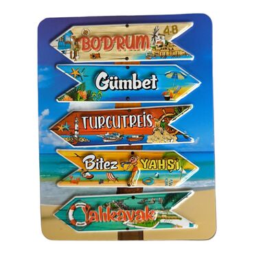 Wholesale Bodrum Themed Embossed PVC Refrigerator Magnet 70x90 mm - 3