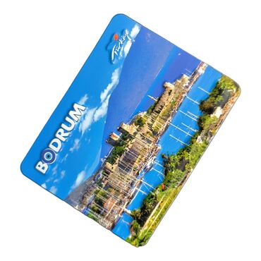 Wholesale Bodrum Themed Embossed PVC Refrigerator Magnet 70x90 mm - 14