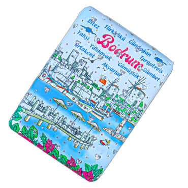 Wholesale Bodrum Themed Myros Rectangle PU Mirror - 6