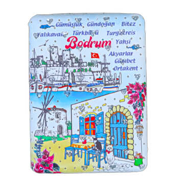 Wholesale Bodrum Themed Myros Rectangle PU Mirror - 5