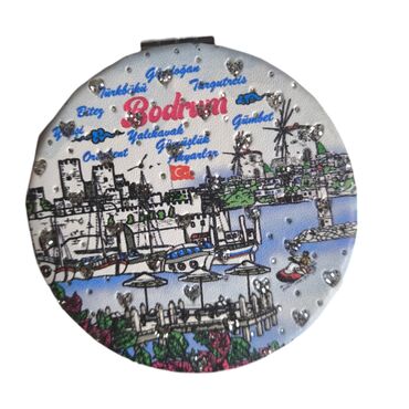 Wholesale Bodrum Themed Myros Round PU Mirror