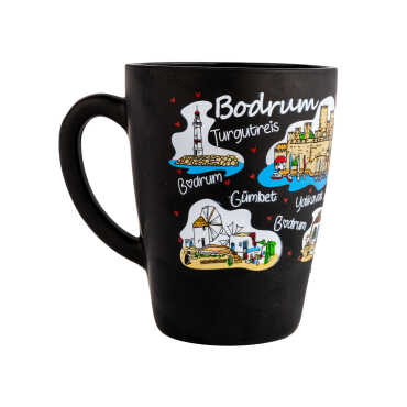Toptan Bodrum Temalı Oval Cam Kupa 27 Cl - 5