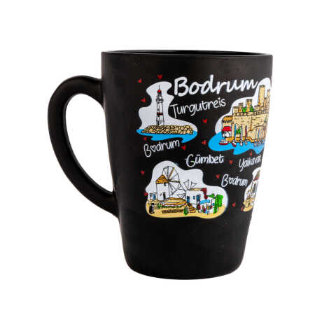 Toptan Bodrum Temalı Oval Cam Kupa 27 Cl - 5