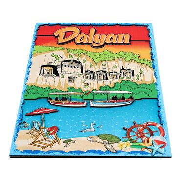 Wholesale Dalyan Themed Myros 20x29 cm Wooden Sign