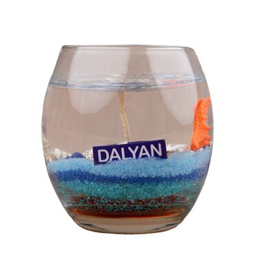 Wholesale Dalyan Themed Myros Glass Dome Clear Candle