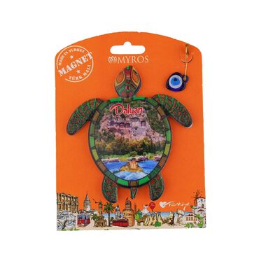 Wholesale Dalyan Themed Myros Packaged UV Printed Wooden Refrigerator Magnet - 2