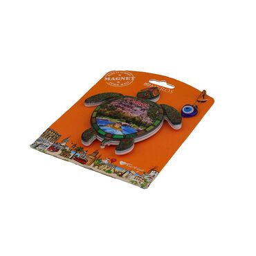 Wholesale Dalyan Themed Myros Packaged UV Printed Wooden Refrigerator Magnet - 7