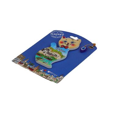 Wholesale Dalyan Themed Myros Packaged UV Printed Wooden Refrigerator Magnet - 10