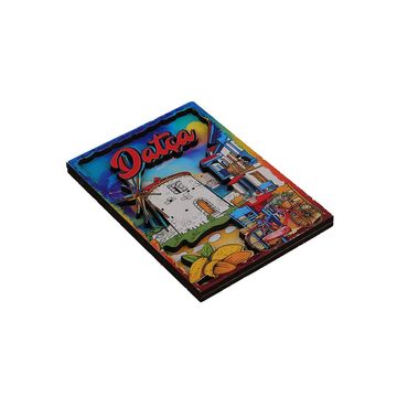 Toptan Datça Temalı 3d Resi̇mli̇ Ahşap Magnet - 16