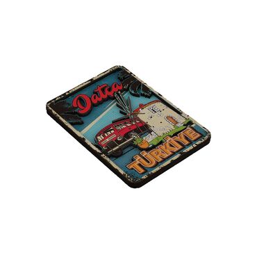 Toptan Datça Temalı 3d Resi̇mli̇ Ahşap Magnet - 15