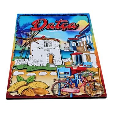 Wholesale Datça Themed Myros 20x29 cm Wooden Sign - 3
