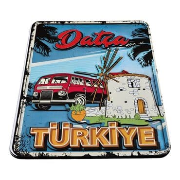 Wholesale Datça Themed Myros 20x29 cm Wooden Sign - 4