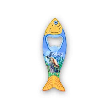 Wholesale Datça Themed Myros UV Fish Bottle Opener 42*130 mm