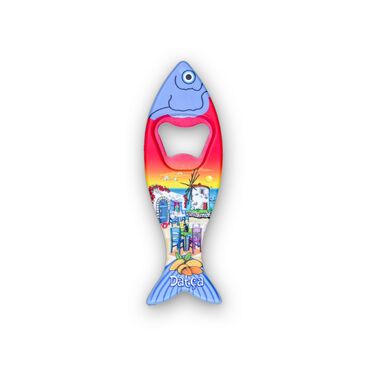 Wholesale Datça Themed Myros UV Fish Bottle Opener 42*130 mm - 2