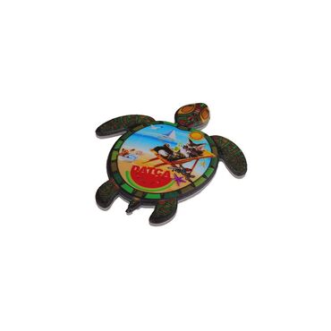 Wholesale Datça Themed Myros UV Turtle Shaped Refrigerator Magnet 80*74 mm - 4