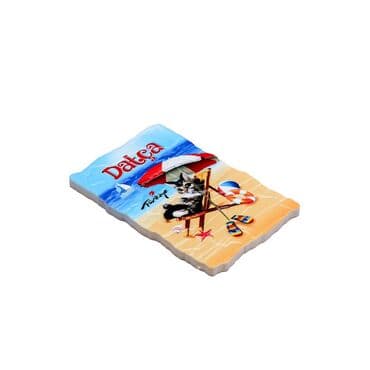 Wholesale Datça Themed Myros UV Mosaic Refrigerator Magnet 80x50 mm - 5